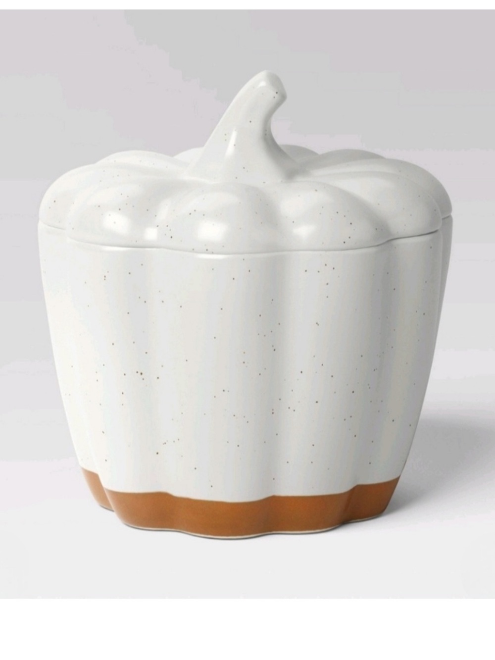 Threshold 2726ml Pumpkin Stoneware Serving Bowl with Lid cream
